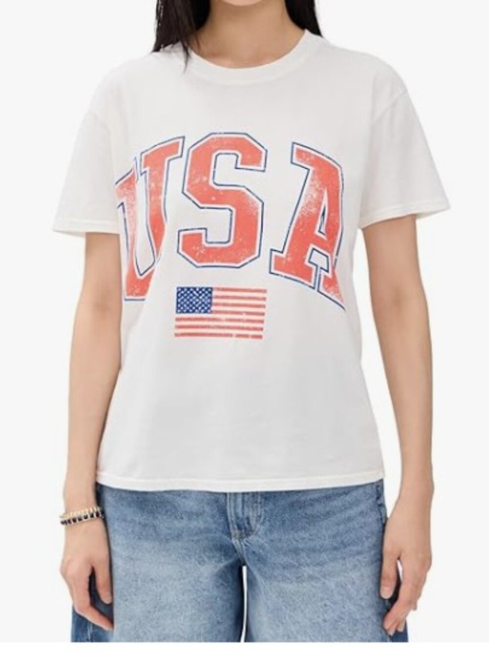 Z SUPPLY Women's Flag Boyfriend Tee, L